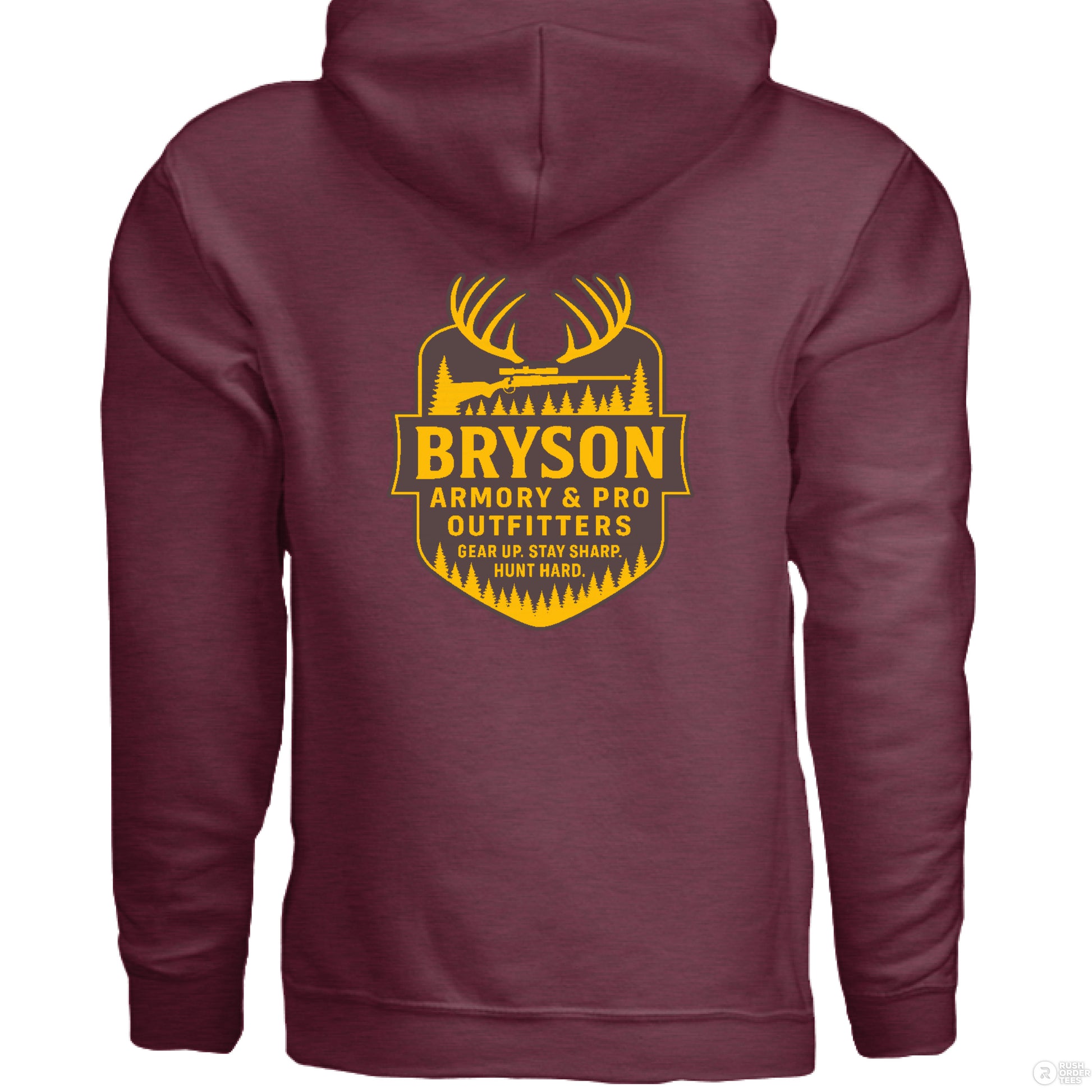 Heather Sport Dark Maroon - BACK